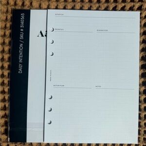 Cloth & Paper Daily Intention Planner Inserts A5